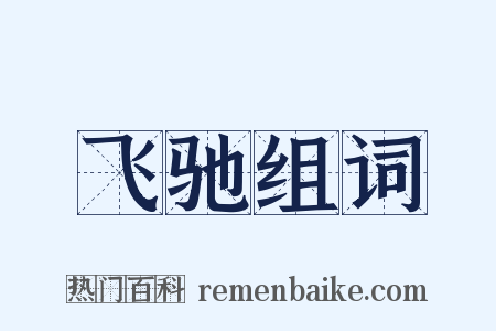 飞驰组词是什么意思的图片